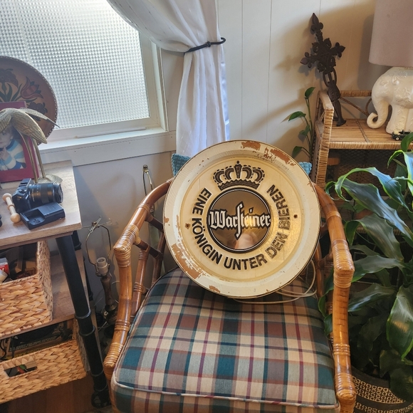 Warsteiner German Beer Barrel End Advertising Wall Sign Breweriana Man Cave - Picture 9 of 9